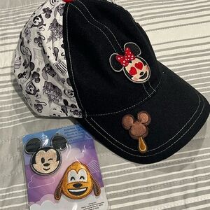 Disney Hat with Minnie Mouse and Mickey Patches